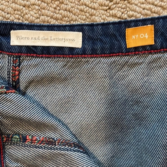 Pilcro Denim Button Front Skirt, 4 - Picture 3 of 6